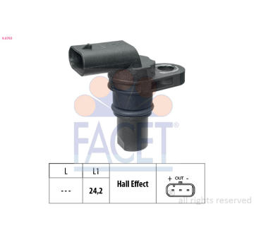 Snímač, poloha vačkového hřídele FACET 9.0793