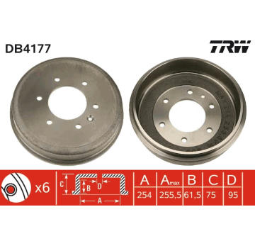 Brzdový buben TRW DB4177