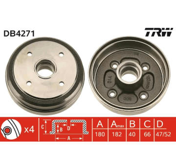 Brzdový buben TRW DB4271