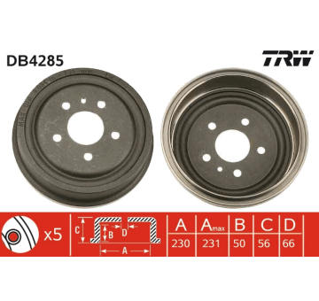 Brzdový buben TRW DB4285