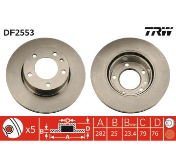 Brzdový kotouč TRW DF2553