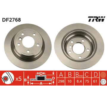 Brzdový kotouč TRW DF2768