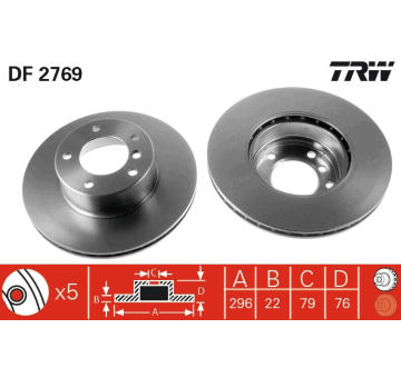 Brzdový kotouč TRW DF2769