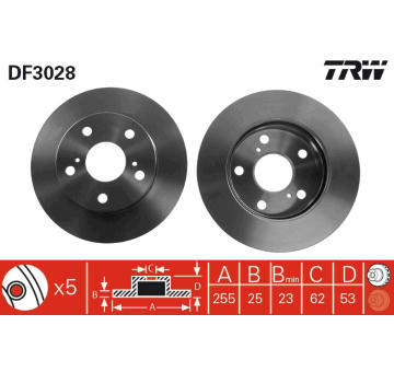 Brzdový kotouč TRW DF3028