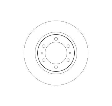 Brzdový kotúč TRW DF3934S