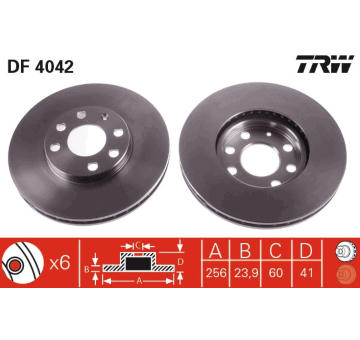 Brzdový kotouč TRW DF4042