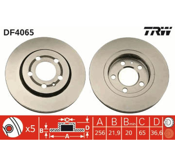 Brzdový kotouč TRW DF4065