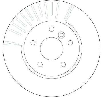 Brzdový kotouč TRW DF4194