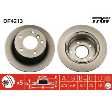 Brzdový kotúč TRW DF4213