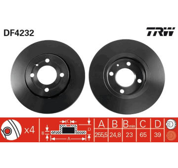 Brzdový kotouč TRW DF4232