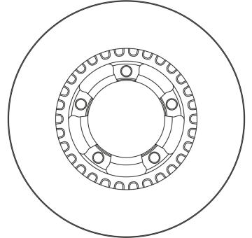 Brzdový kotouč TRW DF4303