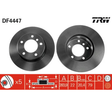 Brzdový kotouč TRW DF4447