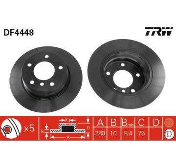 Brzdový kotouč TRW DF4448