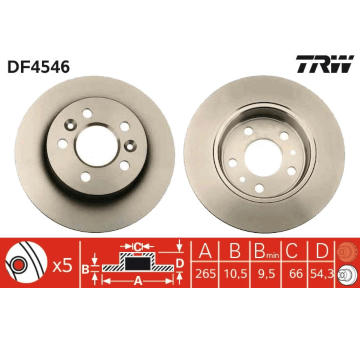 Brzdový kotouč TRW DF4546