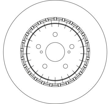 Brzdový kotúč TRW DF4594S