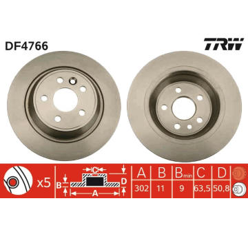 Brzdový kotouč TRW DF4766