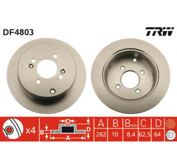 Brzdový kotouč TRW DF4803