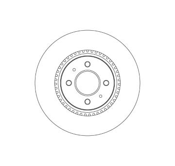 Brzdový kotouč TRW DF6025