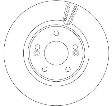 Brzdový kotouč TRW DF6497S
