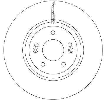 Brzdový kotouč TRW DF6545S