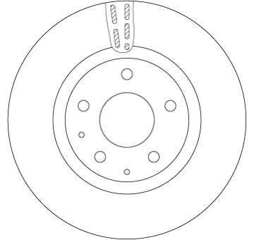 Brzdový kotouč TRW DF6575