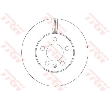 Brzdový kotouč TRW DF6584
