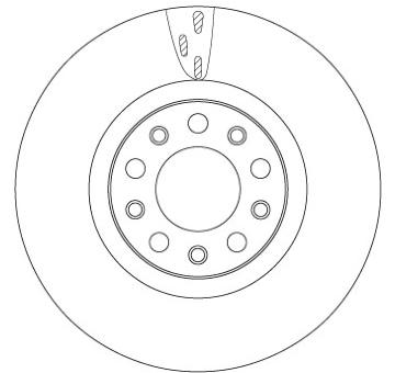 Brzdový kotouč TRW DF6590S