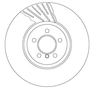 Brzdový kotouč TRW DF6614S