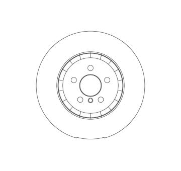Brzdový kotouč TRW DF6636S