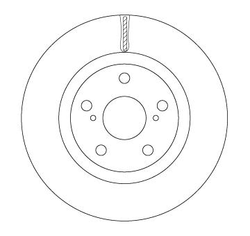 Brzdový kotouč TRW DF6675