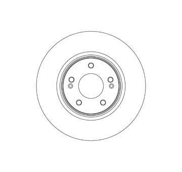 Brzdový kotouč TRW DF6763S
