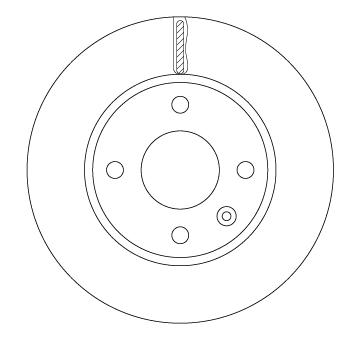 Brzdový kotouč TRW DF6783