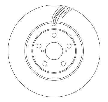 Brzdový kotouč TRW DF6792