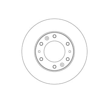 Brzdový kotúč TRW DF6805S