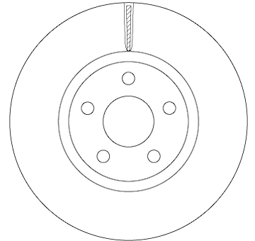 Brzdový kotouč TRW DF6810S