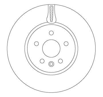 Brzdový kotouč TRW DF6820