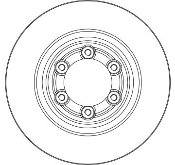 Brzdový kotúč TRW DF6847S