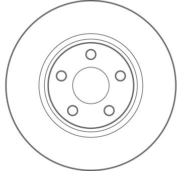 Brzdový kotúč TRW DF6854S