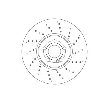 Brzdový kotúč TRW DF6865S
