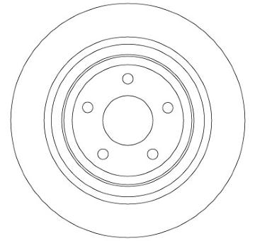 Brzdový kotouč TRW DF6872