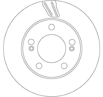 Brzdový kotouč TRW DF6878S