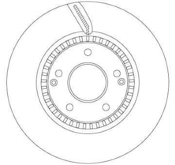 Brzdový kotouč TRW DF6883S