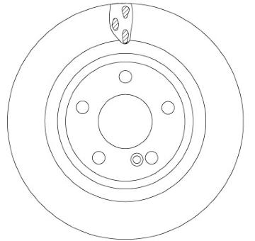 Brzdový kotouč TRW DF6887