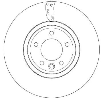 Brzdový kotouč TRW DF6954S
