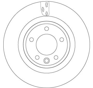 Brzdový kotouč TRW DF6956S