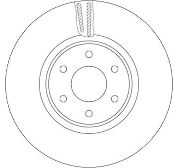 Brzdový kotouč TRW DF6968S