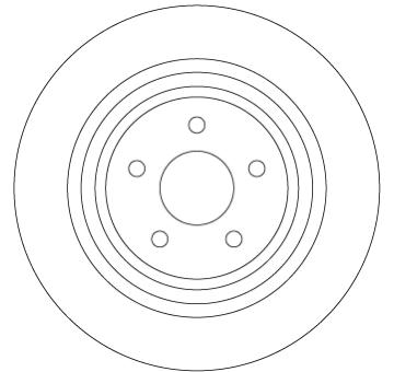Brzdový kotouč TRW DF6976