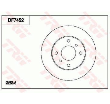 Brzdový kotouč TRW DF7452