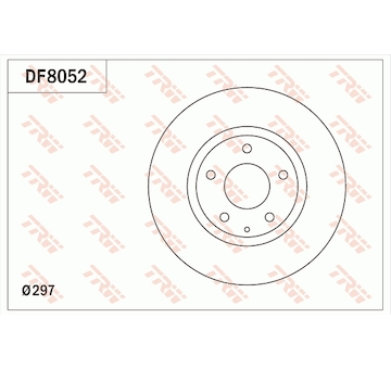 Brzdový kotouč TRW DF8052