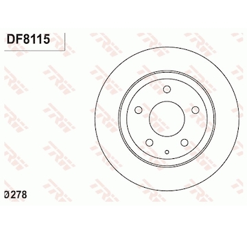 Brzdový kotouč TRW DF8115